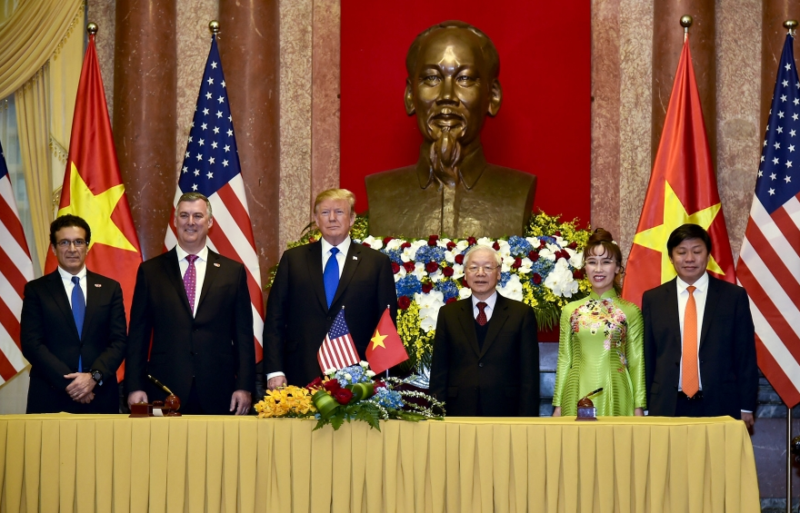 Tổng Bí thư, Chủ tịch nước và Tổng thống Mỹ chứng kiến lễ ký kết 4 văn kiện hợp tác