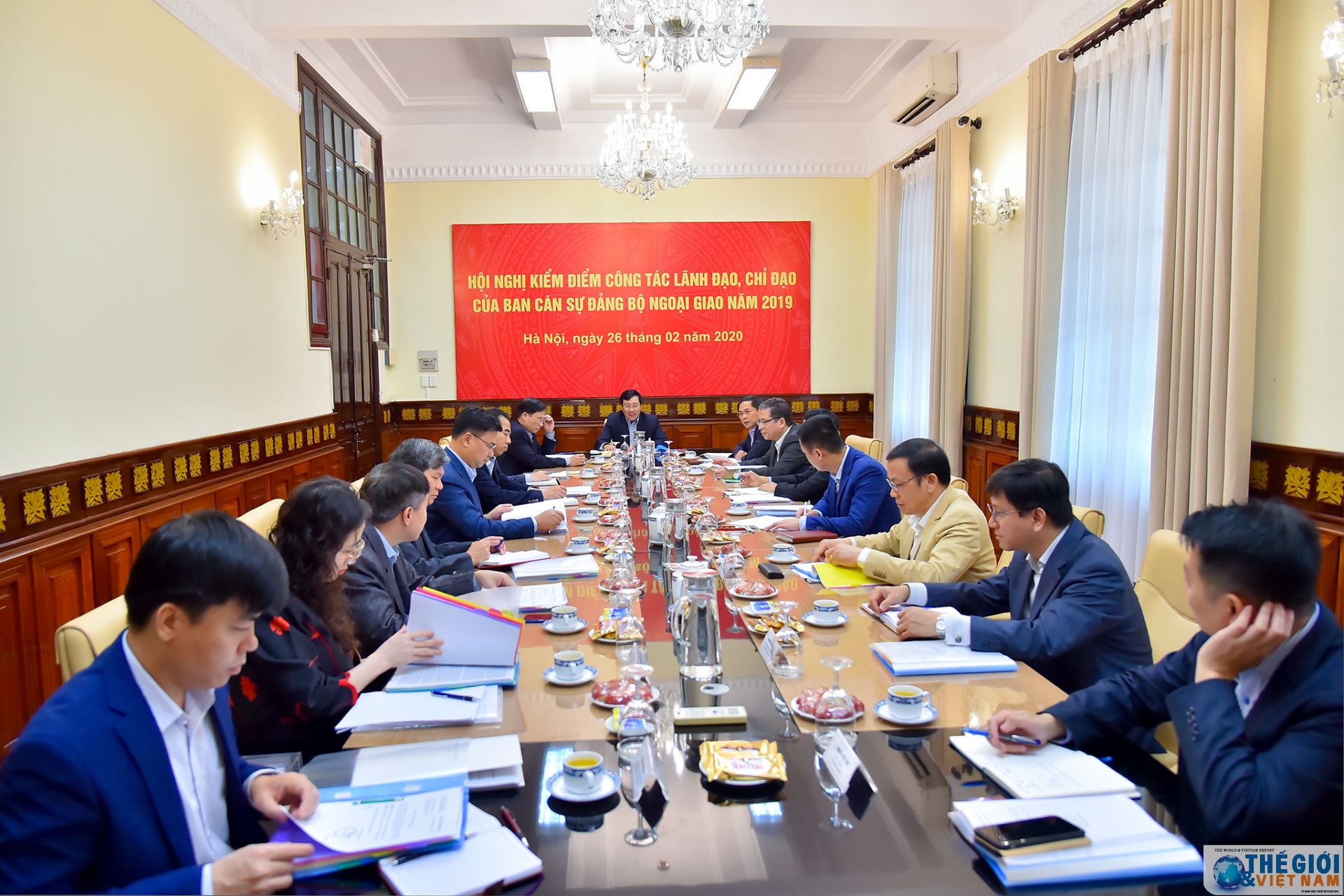 Hội nghị kiểm điểm công tác lãnh đạo, chỉ đạo của Ban cán sự đảng Bộ Ngoại giao năm 2019