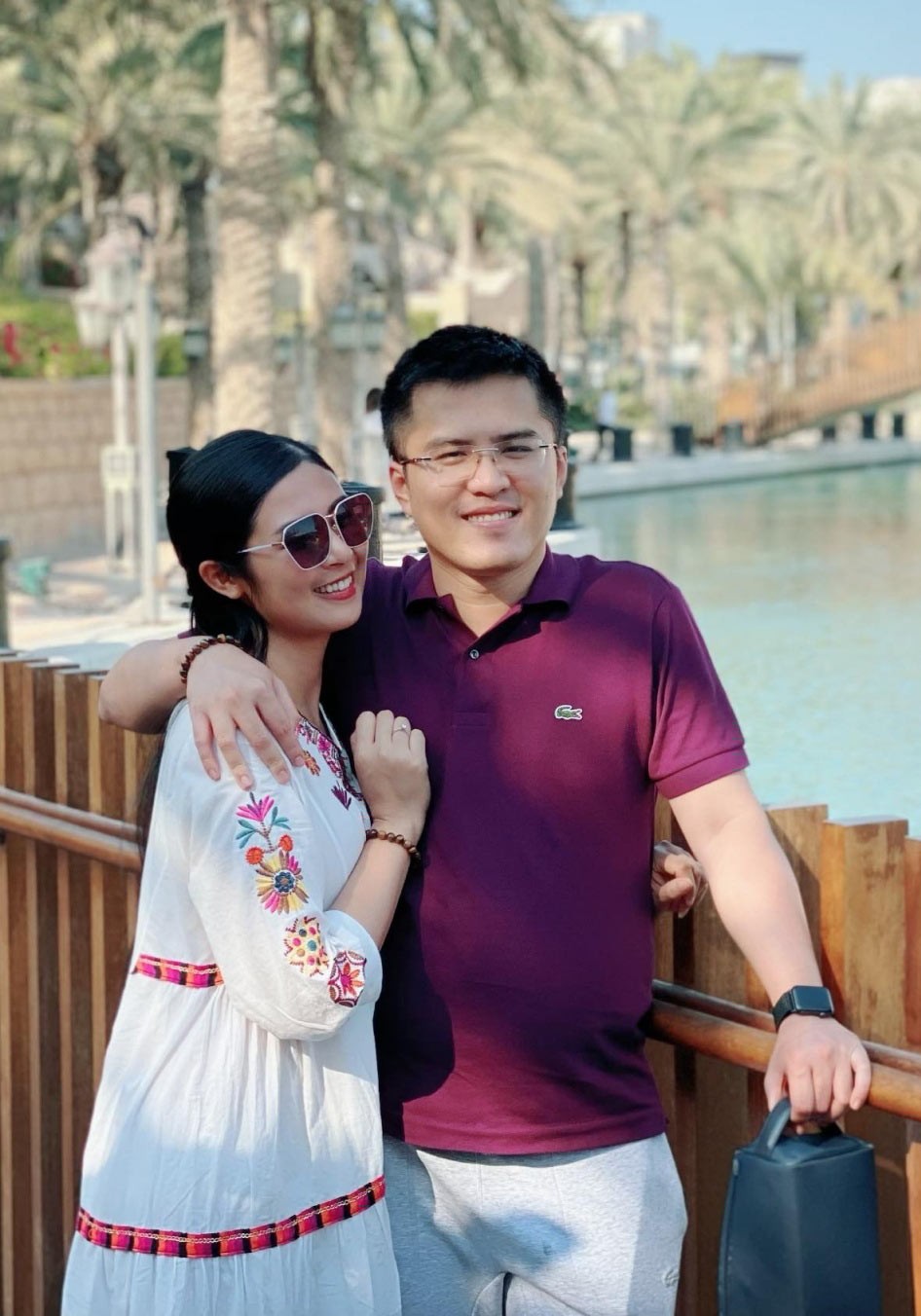 Thời trang sành điệu của Hoa hậu Ngọc Hân và chồng sắp cưới Phạm Phú Đạt