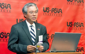 Đại sứ Phạm Quang Vinh dự Tiếp tân của Viện Hoa Kỳ - châu Á dịp năm mới