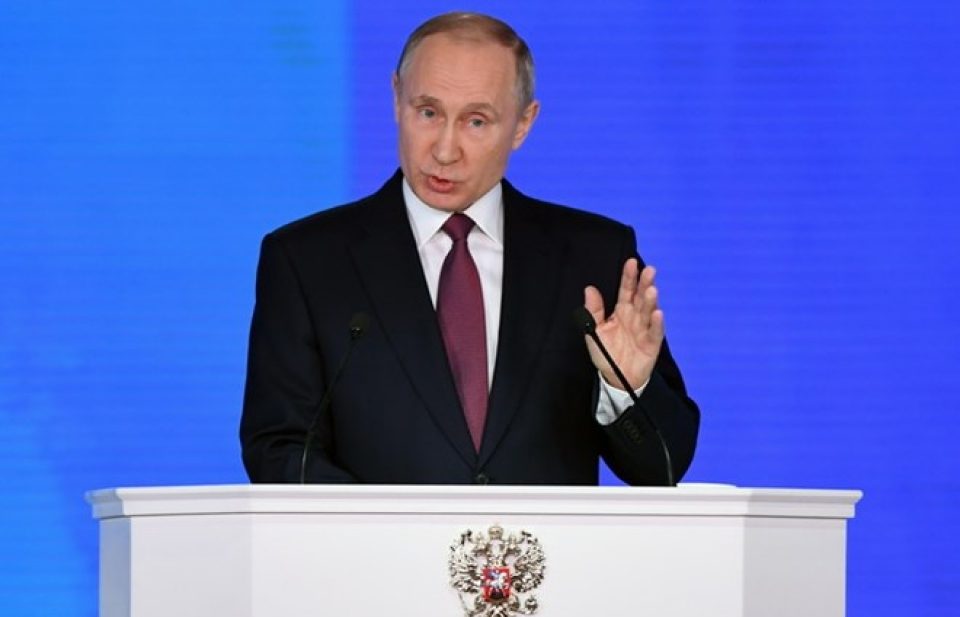 Tổng Bí thư điện mừng ông Vladimir Putin tái đắc cử Tổng thống Liên bang Nga
