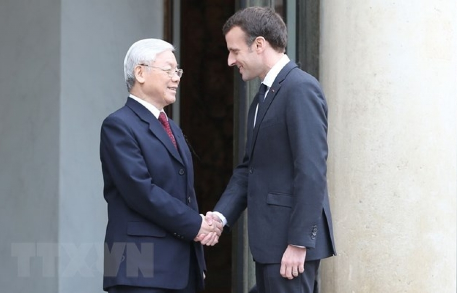 Điện cảm ơn của Tổng Bí thư Nguyễn Phú Trọng gửi Tổng thống Pháp