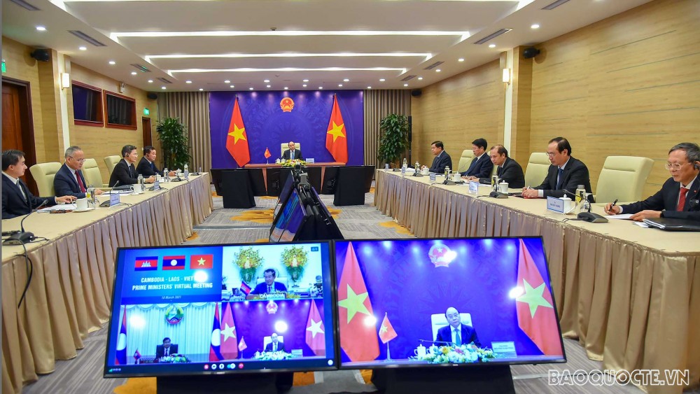 Thủ tướng Việt Nam - Lào - Campuchia hội đàm trực tuyến, nhất trí thúc đẩy hợp tác