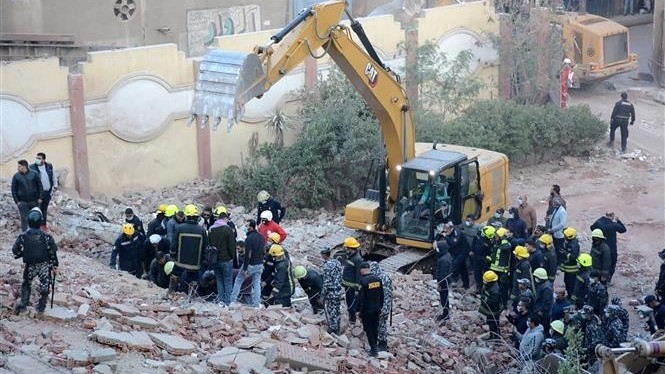Sập tòa nhà 10 tầng ở Ai Cập, ít nhất 29 người thương vong