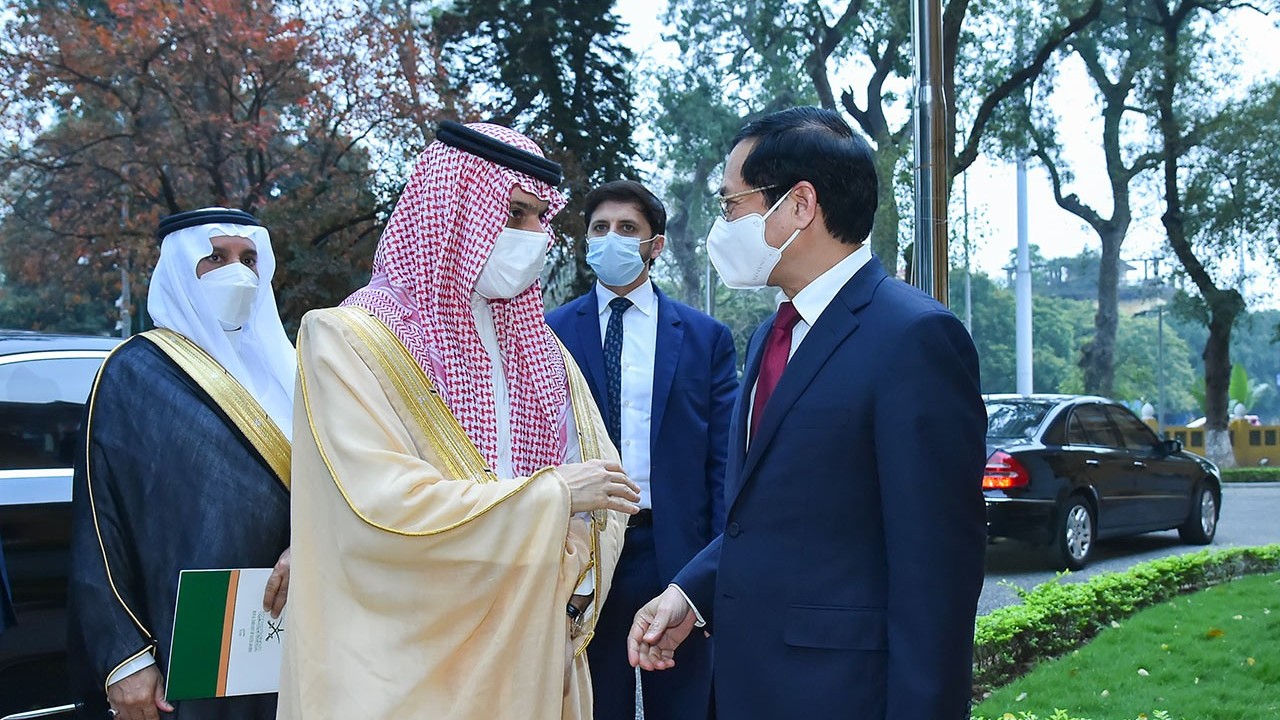 bo truong ngoai giao bui thanh son don hoi dam voi bo truong ngoai giao saudi arabia faisal bin farhan al saud