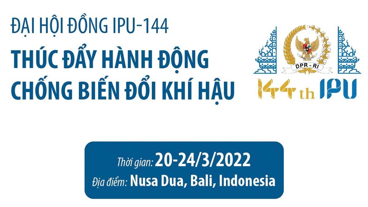 Infographic: Đại hội đồng IPU-144 thúc đẩy hành động chống biến đổi khí hậu