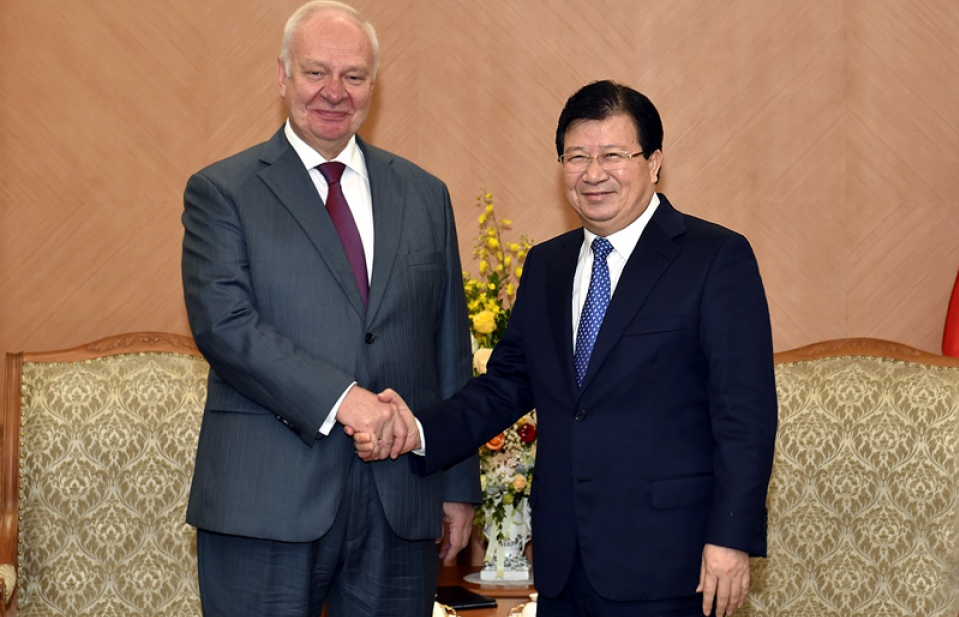 Phó Thủ tướng Trịnh Đình Dũng tiếp Đại sứ Nga tại Việt Nam