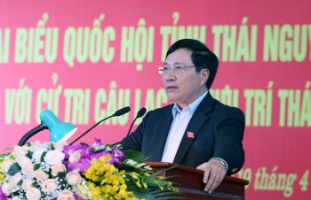 Phó Thủ tướng Chính phủ Phạm Bình Minh tiếp xúc cử tri Thái Nguyên