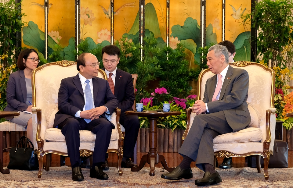 Thủ tướng Việt Nam và Singapore hội đàm