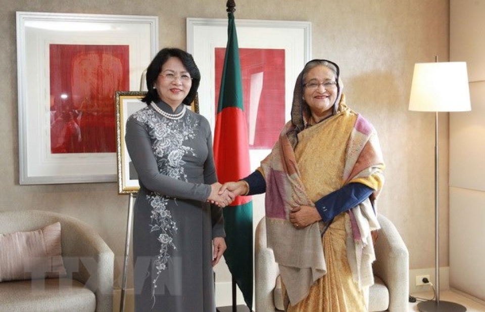 Phó Chủ tịch nước Đặng Thị Ngọc Thịnh gặp Thủ tướng Bangladesh