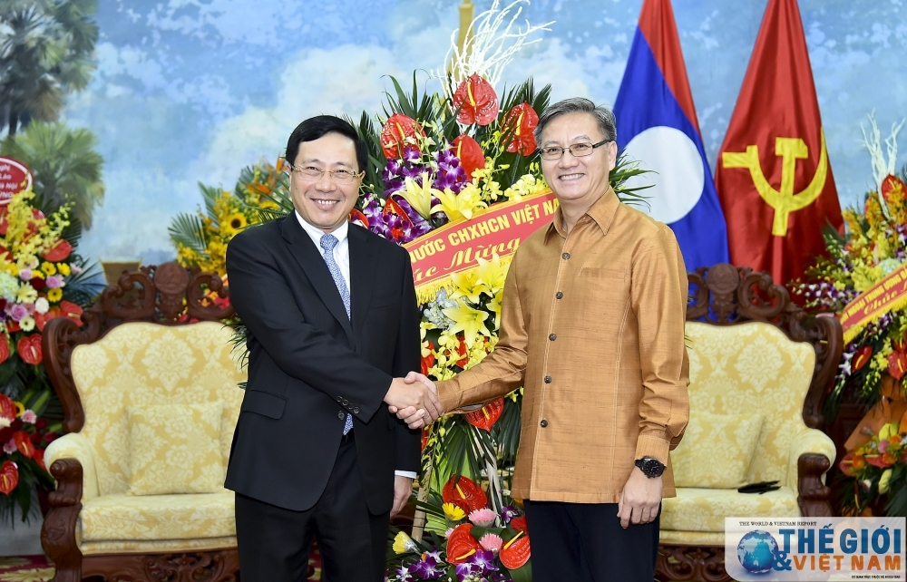 Phó Thủ tướng Phạm Bình Minh chúc mừng Tết Lào