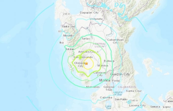 Philippines: Năm người thiệt mạng vì nhà sập do động đất