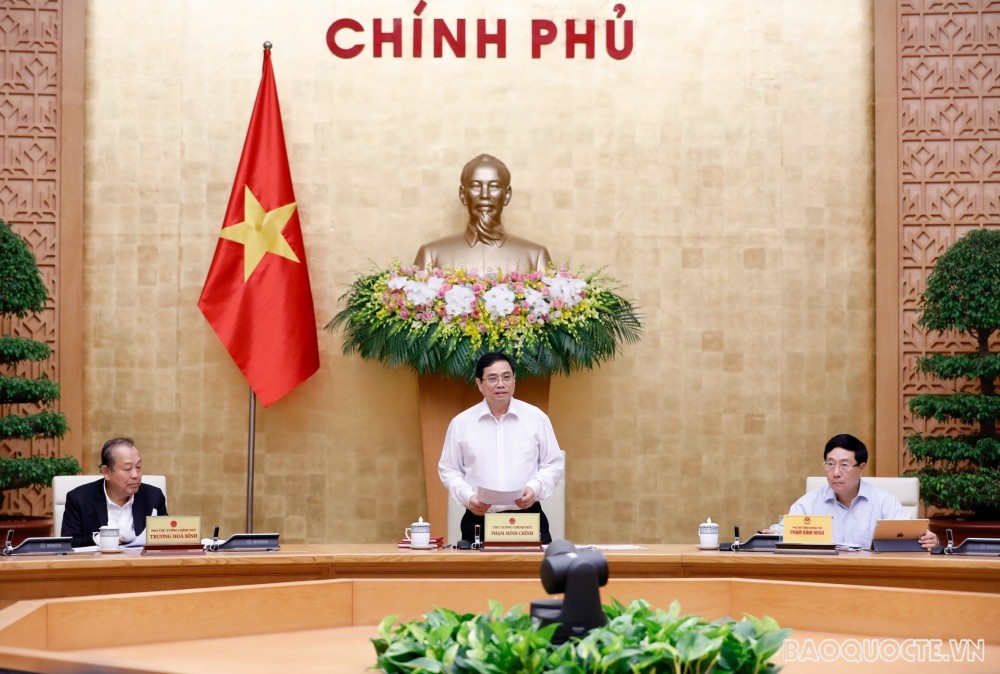 Thủ tướng Phạm Minh Chính chủ trì phiên họp Chính phủ ngày 15/4.