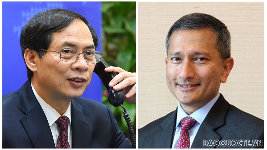 Bộ trưởng Ngoại giao Việt Nam- Singapore nhất trí thúc đẩy thương mại, đầu tư song phương