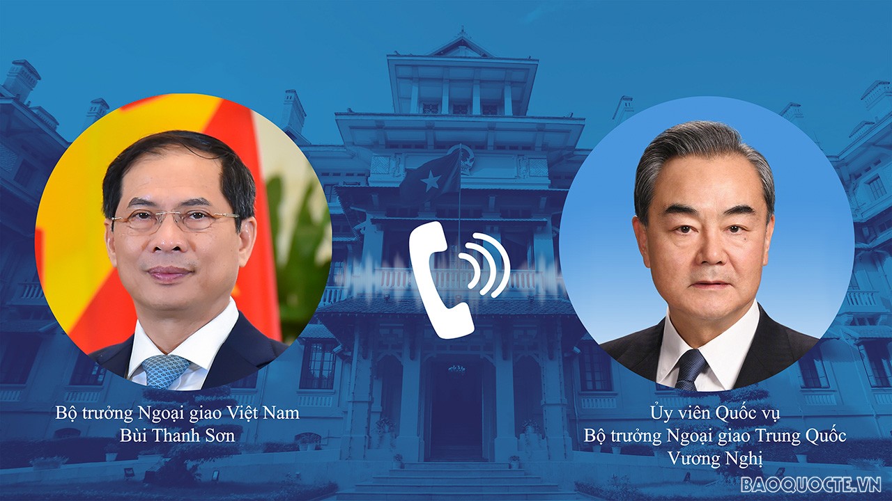 bo truong ngoai giao bui thanh son dien dam voi uy vien quoc vu bo truong ngoai giao trung quoc vuong nghi