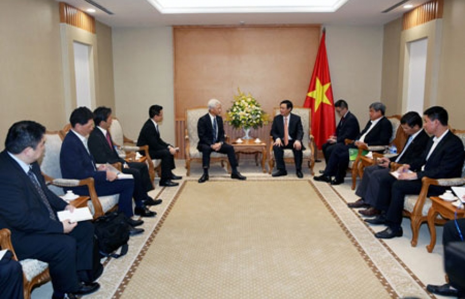 Phó Thủ tướng Vương Đình Huệ tiếp lãnh đạo Ngân hàng Somitomo Mitsui