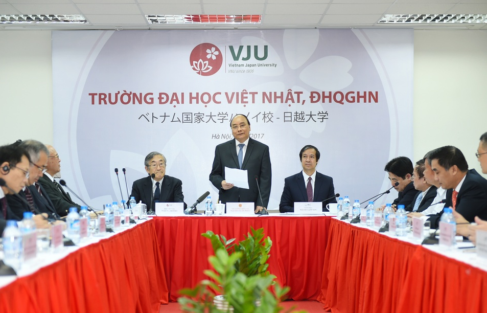 Thủ tướng thăm, làm việc tại Đại học Việt Nhật