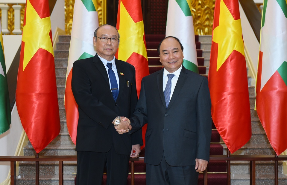 Thủ tướng Nguyễn Xuân Phúc tiếp Chủ tịch Quốc hội Myanmar