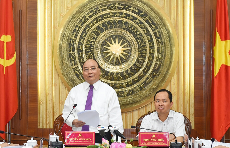 Thủ tướng làm việc với lãnh đạo tỉnh Thanh Hóa