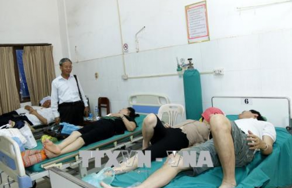 14 người Việt bị thương trong tai nạn ô tô tại Savannakhet, Lào