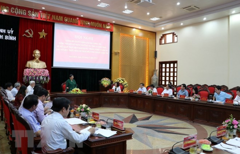 Bộ Chính trị tiến hành kiểm tra Ban Thường vụ Tỉnh ủy Ninh Bình