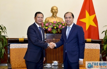Đoàn Văn phòng Bộ Ngoại giao Lào thăm làm việc tại Việt Nam