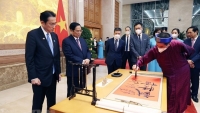 Toàn cảnh Thủ tướng Phạm Minh Chính chủ trì chiêu đãi chào mừng Thủ tướng Nhật Bản qua ảnh