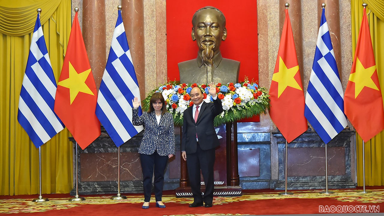 Trả lời phỏng vấn riêng của Báo Thế giới & Việt Nam, Đại sứ Hy Lạp tại Việt Nam Georgios Stilianopoulos khẳng định, Official welcome ceremony for the President of Greece