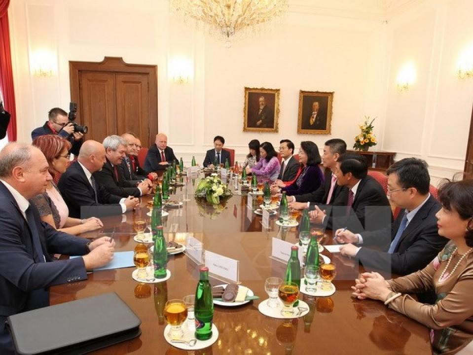 Phó Chủ tịch nước Đặng Thị Ngọc Thịnh thăm làm việc tại Séc