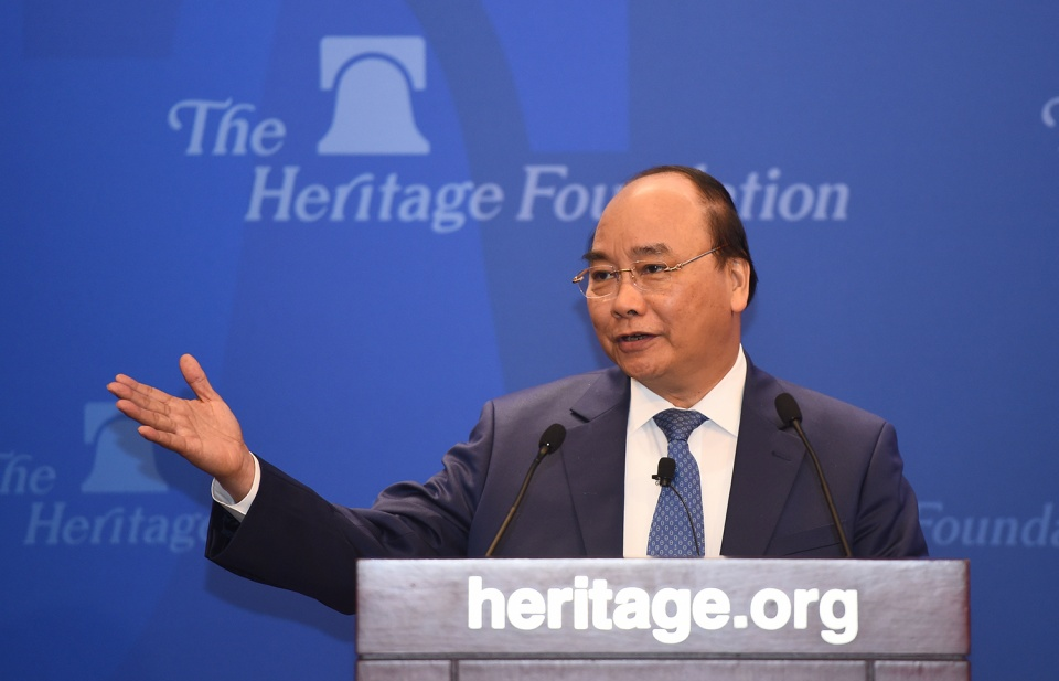 Thủ tướng Nguyễn Xuân Phúc thăm, phát biểu tại Viện Di sản, Hoa Kỳ