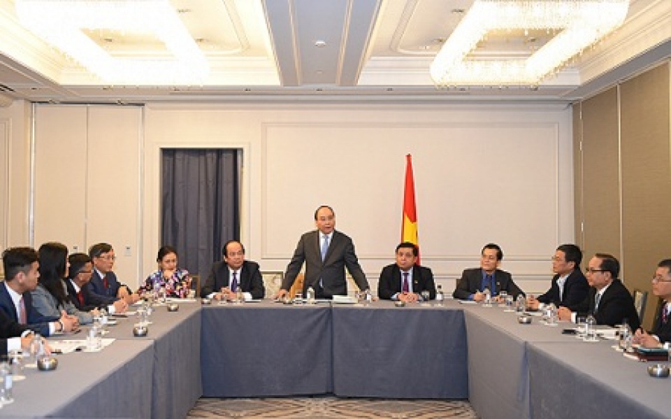 pm meets entrepreneurs intellectuals of vietnamese descent in new york