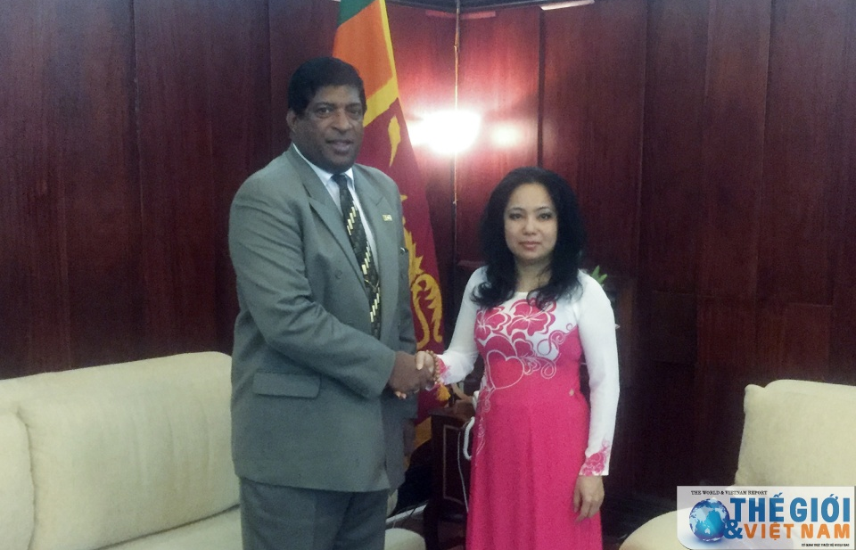 Đại sứ Phan Kiều Thu chúc mừng tân Bộ trưởng Ngoại giao Sri Lanka