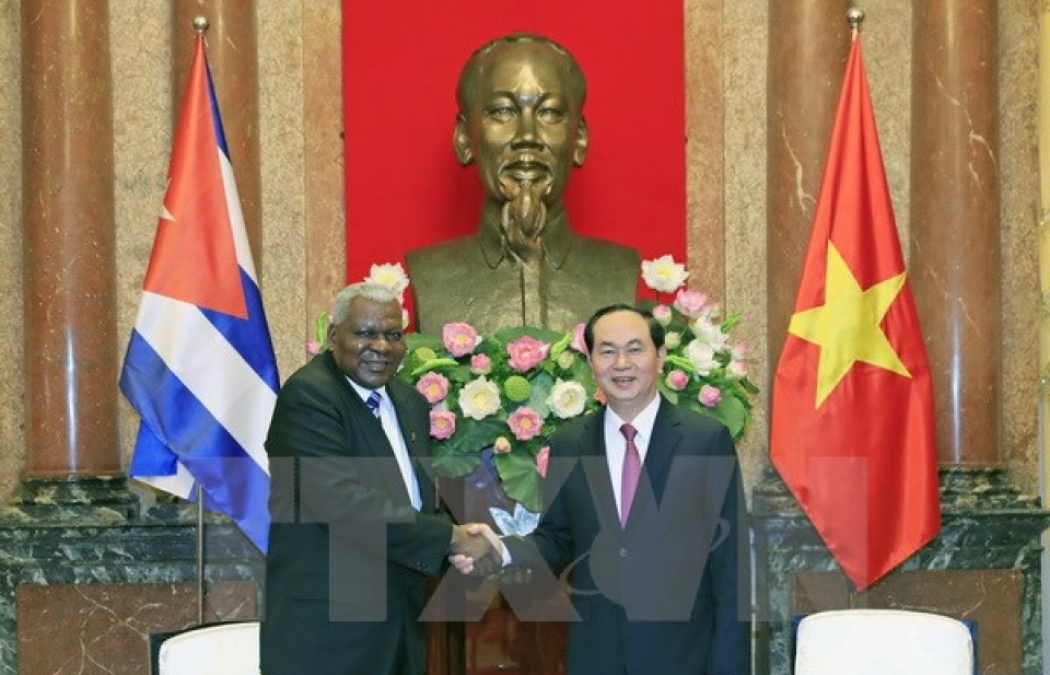 Chủ tịch nước Trần Đại Quang tiếp Chủ tịch Quốc hội Cuba