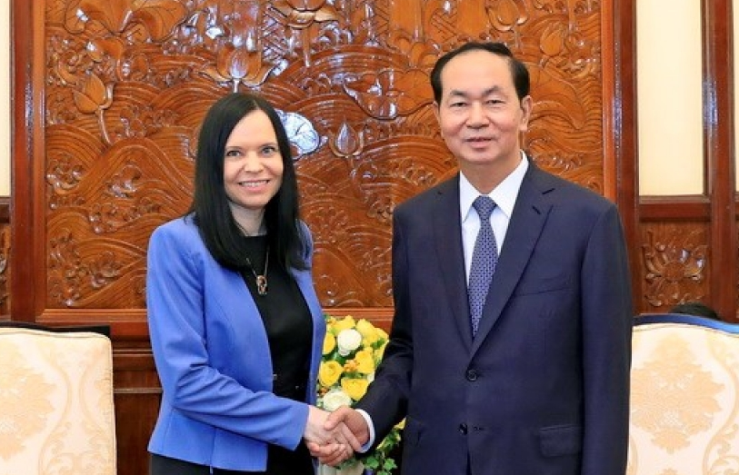 Chủ tịch nước Trần Đại Quang tiếp Đại sứ Ba Lan chào kết thúc nhiệm kỳ