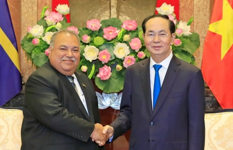 Chủ tịch nước Trần Đại Quang tiếp Tổng thống Cộng hòa Nauru