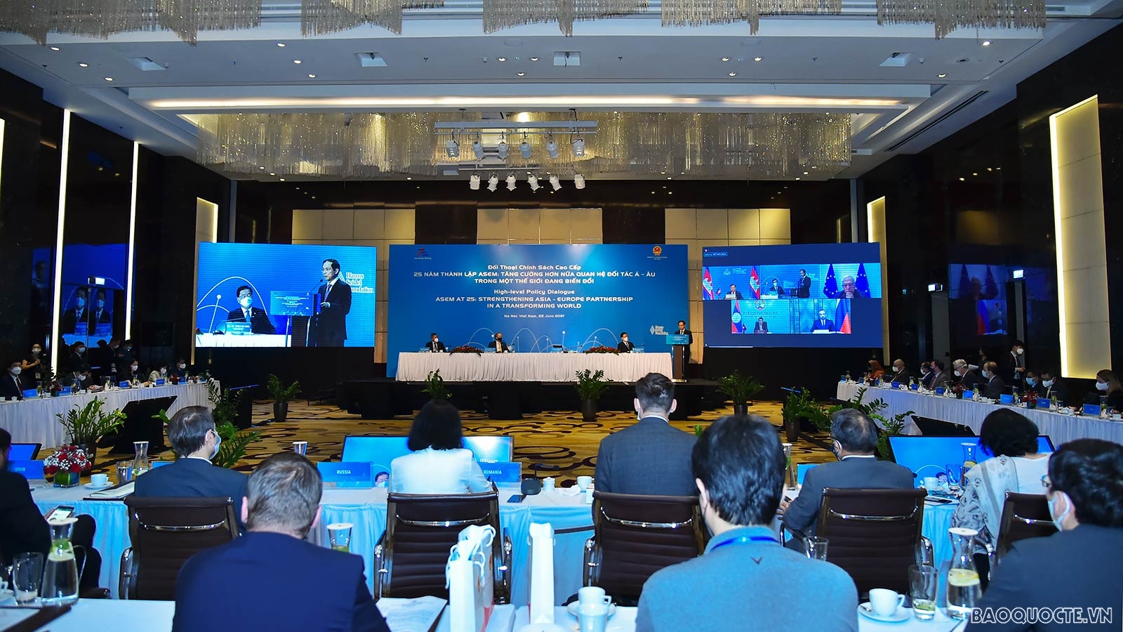 Đây là một trong số rất ít sự kiện đa phương được tổ chức trực tiếp kể từ khi dịch Covid-19 bùng phát. Sáng kiến của Việt Nam về tổ chức Đối thoại chính sách cao cấp ASEM trong dịp kỷ niệm 25 năm thành lập (đề xuất tại Cuộc họp các quan chức cấp cao ASEM, tháng 3/2021) là hoạt động quan trọng của ASEM trong năm 2021 và được các thành viên đánh giá cao, ủng hộ mạnh mẽ.
