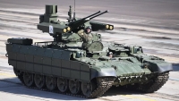 Xuất hiện ở Ukraine, xe hỗ trợ tăng Terminator của Nga thu hút khách hàng tiềm năng