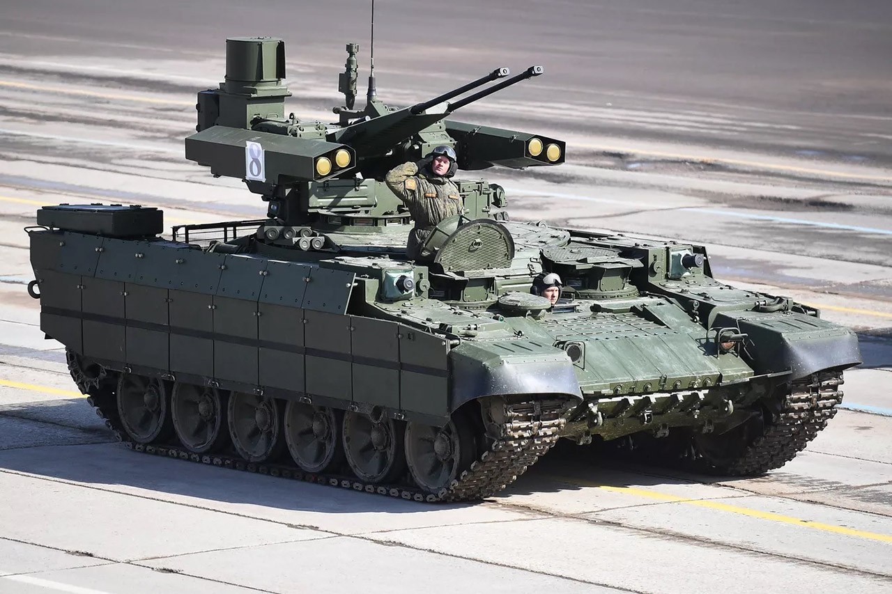 Sự xuất hiện của xe chiến đấu hỗ trợ tăng Terminator ở Ukraina thu hút khách hàng tiềm năng. (Nguồn: sputniknews)