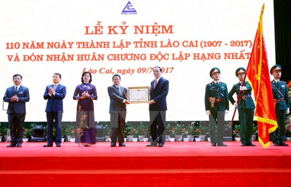 Chủ tịch nước dự lễ kỷ niệm 110 năm ngày thành lập tỉnh Lào Cai
