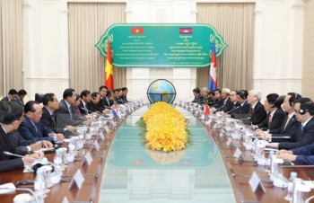 Tổng Bí thư hội kiến Thủ tướng Chính phủ Hoàng gia Campuchia