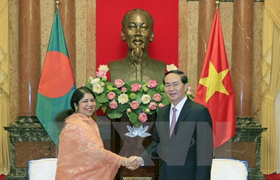 Chủ tịch nước Trần Đại Quang tiếp Chủ tịch Quốc hội Bangladesh