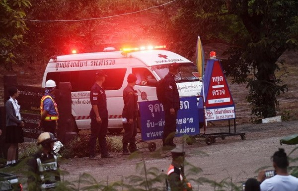 Thành viên thứ 8 đội bóng thiếu niên Thái Lan được đưa ra khỏi hang
