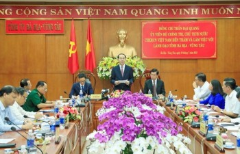 Chủ tịch nước làm việc với lãnh đạo tỉnh Bà Rịa-Vũng Tàu