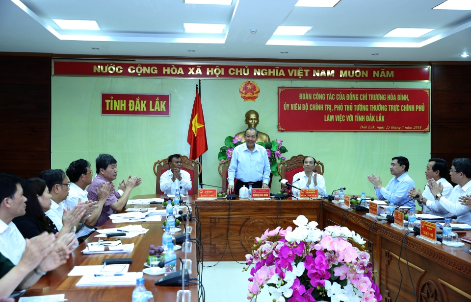 Phó Thủ tướng làm việc tại Đắk Lắk về di dân tự do