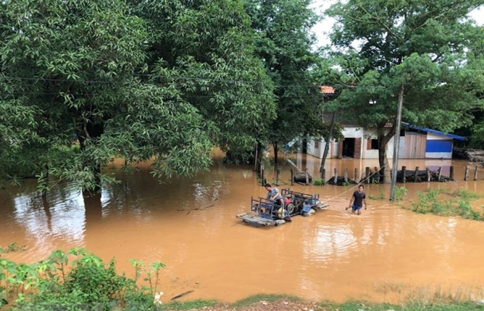Lực lượng cứu hộ - cứu nạn Việt Nam sang Lào hỗ trợ khắc phục vụ vỡ đập