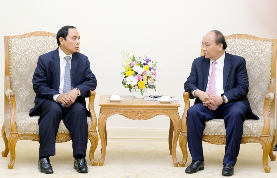 Thủ tướng Nguyễn Xuân Phúc tiếp Phó Thủ tướng Lào Bounthong Chitmany