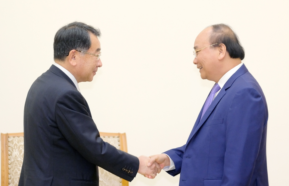 Thủ tướng tiếp Chủ tịch Liên minh Nghị sĩ Hữu nghị Nhật Bản - Mekong
