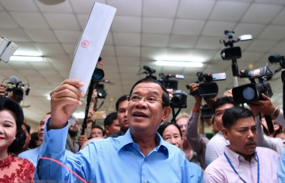 Việt Nam chúc mừng bầu cử Quốc hội Campuchia thành công