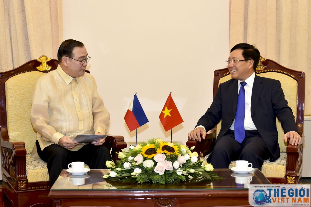 pho thu tuong pham binh minh don va hoi dam voi bo truong ngoai giao philippines