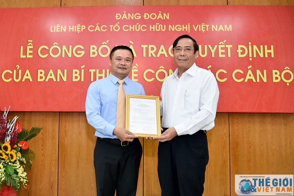 Công bố Quyết định của Ban Bí thư về công tác cán bộ của Liên hiệp các tổ chức hữu nghị Việt Nam